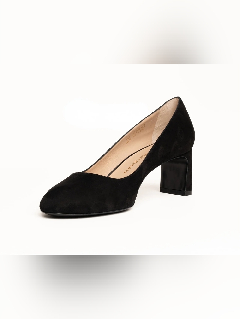 Size 7.5 - 🆕️ STUART WEITZMAN BABETTE Pump 60 Black Heel $495 - Picture 8 of 13